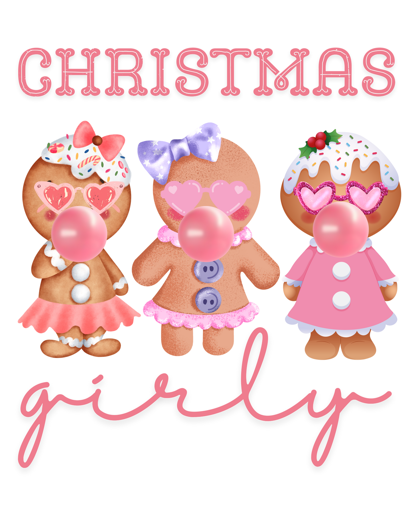 Girly Gingerbread Bubblegum Sweater