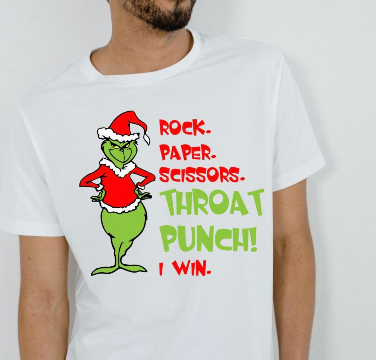 Grinch Rock Paper Scissor T-Shirt