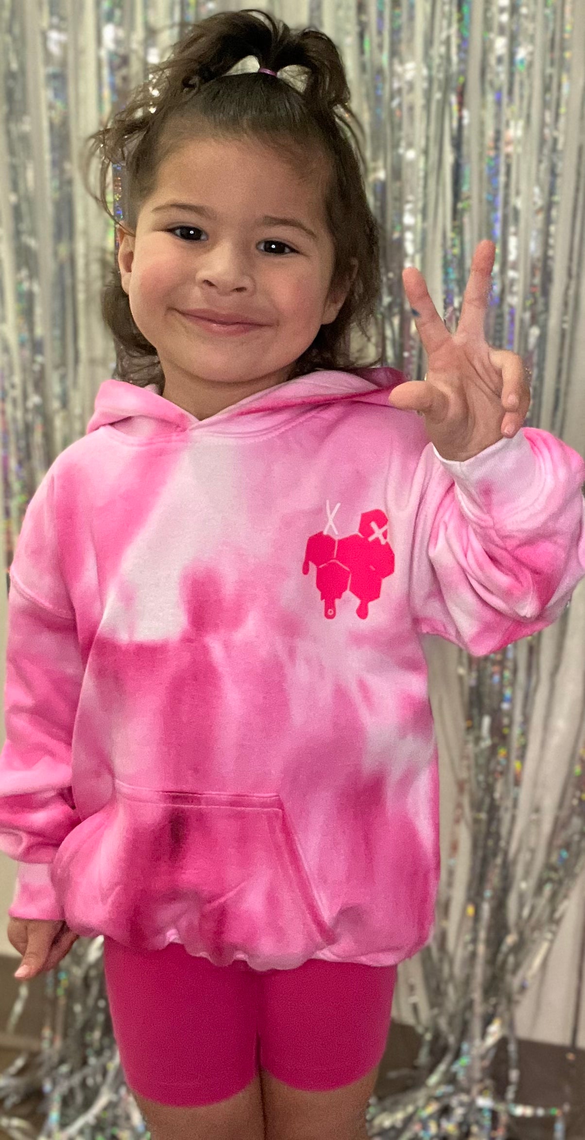 Honeycomb Drip Children's Tie-Dye Hoodies