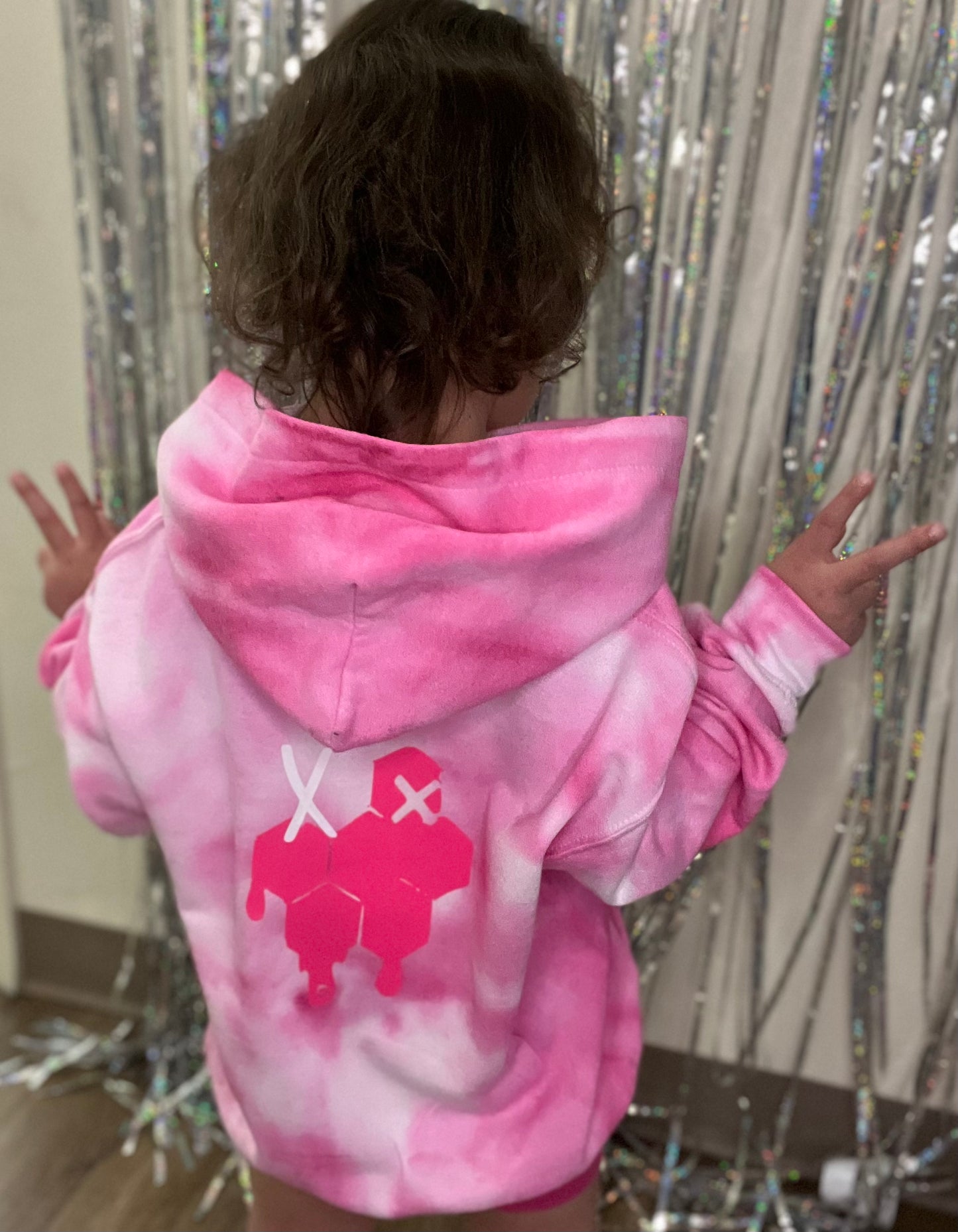 Honeycomb Drip Children's Tie-Dye Hoodies